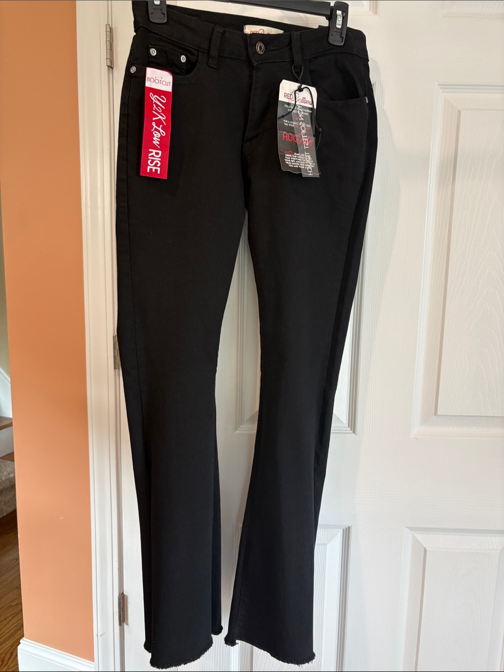 NWT- Red Flower Rise Black Bootcut Jeans for women/ junior by Red Flower Rise